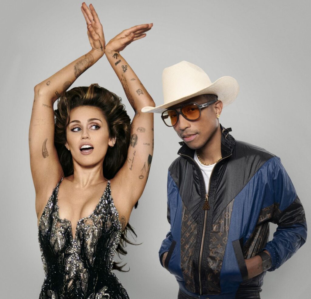 Miley Cyrus e Pharrell Williams